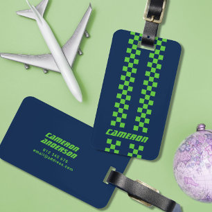 Étiquette À Bagage Nom Couleurs entièrement personnalisées Double À d