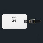 Étiquette À Bagage nom de l'équipe ajouter nom du joueur date sports<br><div class="desc">conception</div>