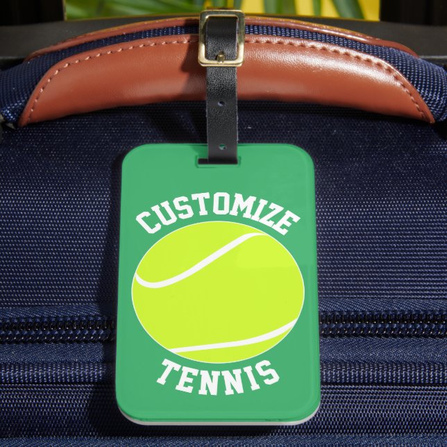 Étiquette À Bagage Nom de l'équipe de tennis personnalisée / Joueur d (Insitu Rectoal 2)