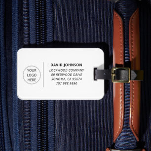 Étiquette À Bagage Nom de société de logo personnalisé