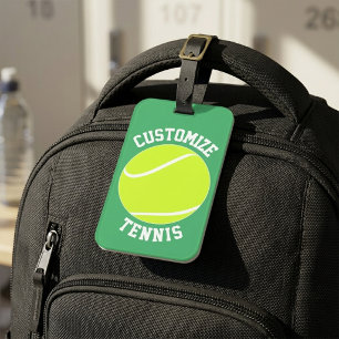 Étiquette À Bagage Nom d'équipe de tennis personnalisé / Texte person