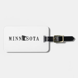 Étiquette À Bagage Nom du Minnesota avec la lettre formée par état