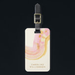 Étiquette À Bagage Nom personnalisé Aquarelle Abstraite rose jaune<br><div class="desc">Voyagez dans le style avec cette étiquette de bagage personnalisée avec une aquarelle abstraite vibrante dans les tons rose et jaune doux. Parfait pour ajouter une touche d'élégance à vos objets de voyage, ce bagage est personnalisable avec votre nom, ce qui le rend à la fois pratique et unique à...</div>