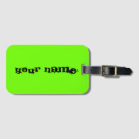 Nom personnalisé Bright Fluorescent Neon Green Tr
