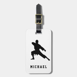Étiquette À Bagage Nom personnalisé Karate / Taekwondo / judo