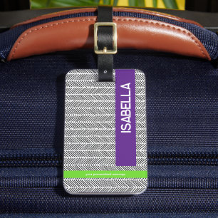 Étiquette À Bagage Nom personnalisé   Personnalisé