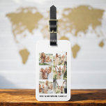 Étiquette À Bagage Nom photo personnalisé 6<br><div class="desc">Voyagez dans le style avec cette étiquette de bagage personnalisée de 6 photos, parfaite pour présenter vos souvenirs préférés. Personnalisez-le avec jusqu'à six de vos photos chères et votre nom, en créant un accessoire fonctionnel mais significatif. Fabriqué à partir de matériaux durables, l'étiquette assure que vos sacs sont facilement identifiables...</div>
