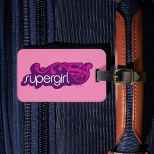 Étiquette À Bagage Nom Super Supergirl et Bouclier S