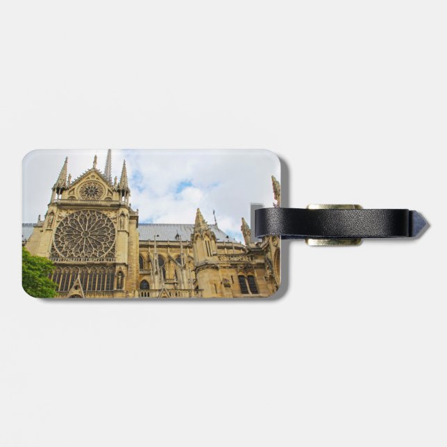 Étiquette À Bagage Notre dame (Dos horizontal)