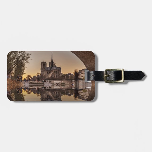 Étiquette À Bagage Notre-Dame, PAris, France (Devant horizontal)