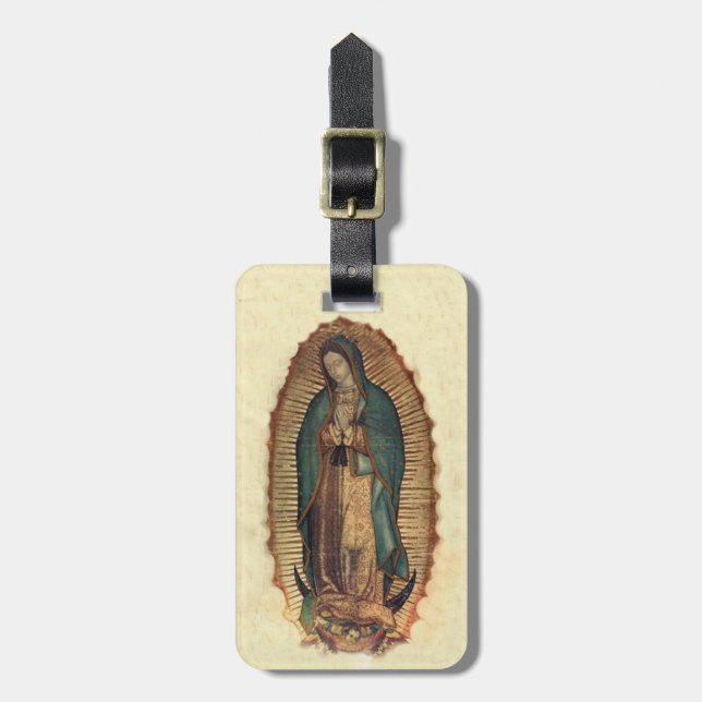 Étiquette À Bagage Notre Madame de Senora Nuestra de Guadalupe (Devant Vertical)