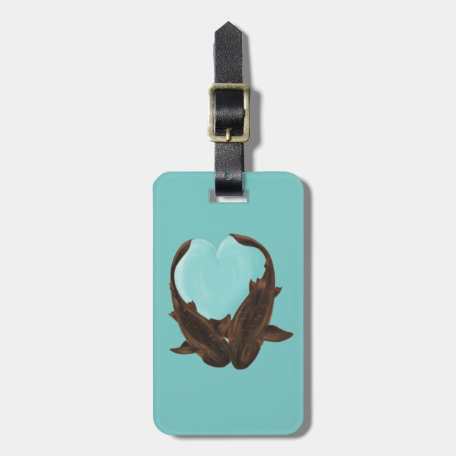 Étiquette À Bagage Nourriture des requins (Devant Vertical)