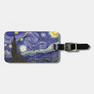 Étiquette À Bagage Nuit étoilée, Vincent Van Gogh.