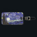 Étiquette À Bagage Nuit Van Gogh Starry<br><div class="desc">Nuit Van Gogh Starry</div>