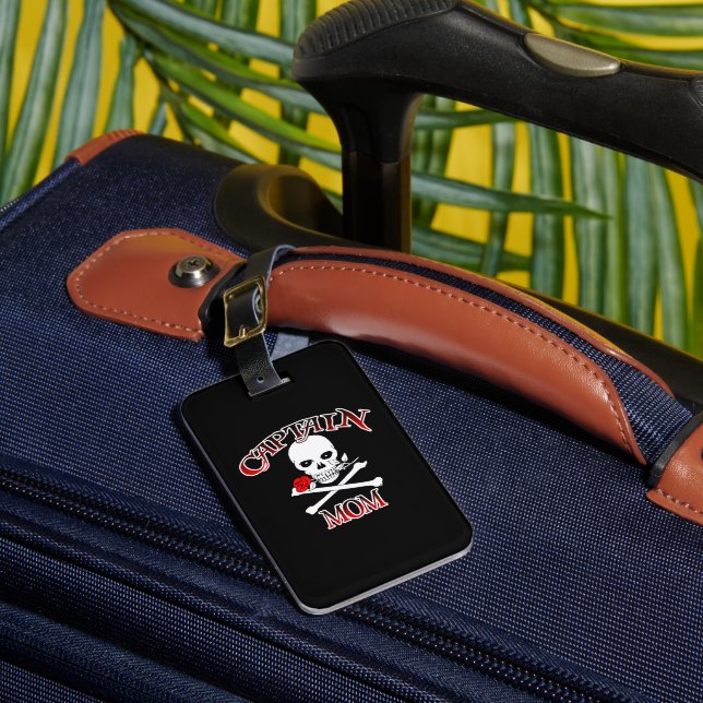 Étiquette À Bagage Numéro de bagage du capitaine Maman (Rose) (Insitu Rectoal 1)