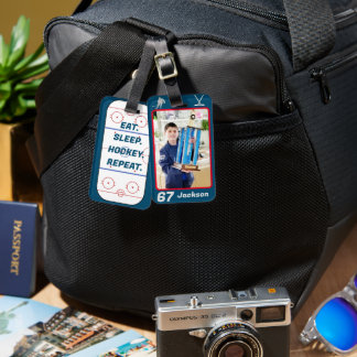 Étiquette À Bagage Numéro de photo personnalisé Numéro de sac de hock