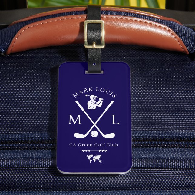 Étiquette À Bagage Numéro d'identification personnalisé Cool Bleu Bal (Insitu Rectoal 2)