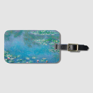 Étiquette À Bagage Nymphéas par Claude Monet Peinture d'art fin