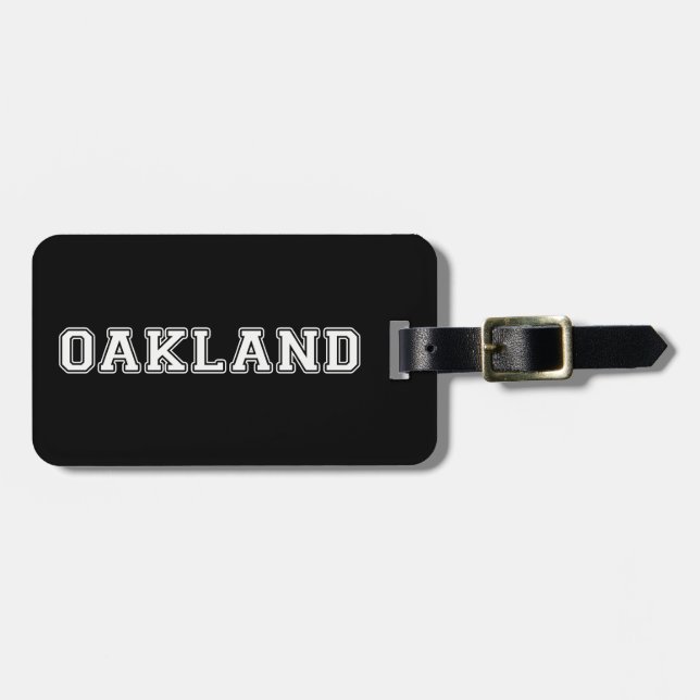 Étiquette À Bagage Oakland Californie (Devant horizontal)