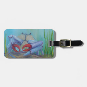 Étiquette À Bagage Océan Blue Sea Crabe Custom