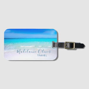 Étiquette À Bagage Ocean Travel Beach Sea Life Aqua Blue