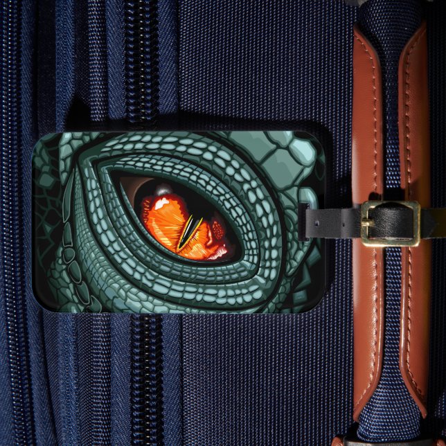 Étiquette À Bagage Œil de prédateur reptile primitif (Insitu Rectoal 4)