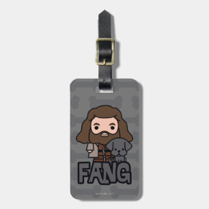 Étiquette À Bagage Œuvre d'art du personnage de Hagrid et Fang en des