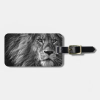 Oeuvre de Lion noir et blanc