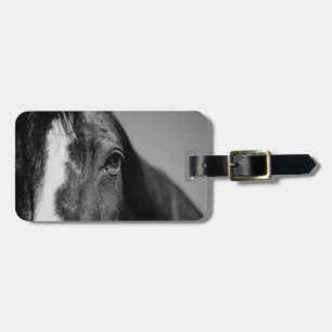 Étiquette À Bagage OEuvre d'oeil noir blanc