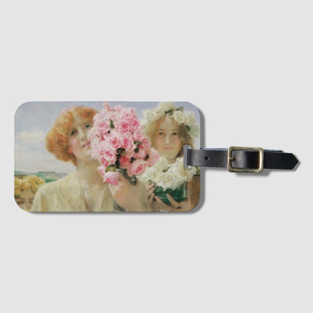 Étiquette À Bagage Offrande d'été par Sir Lawrence Alma-Tadema (Devant Horizontal)