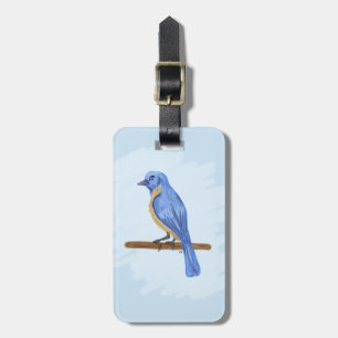 Étiquette À Bagage Oiseau bleu