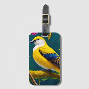 Étiquette À Bagage Oiseau doré