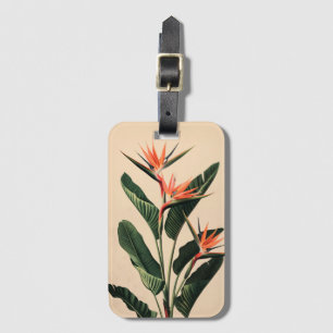 Étiquette À Bagage Oiseau minimaliste du paradis