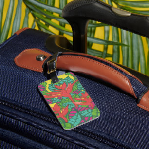 Étiquette À Bagage Oiseaux de la jungle tropicale Paradise