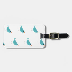 Étiquette À Bagage Oiseaux fantaisistes adorables, Art de la nature