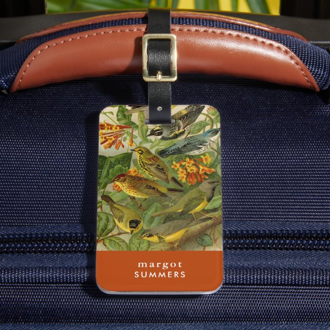 Étiquette À Bagage Oiseaux nord-américains | Gustav Mü tzel Balise d (Insitu Rectoal 2)