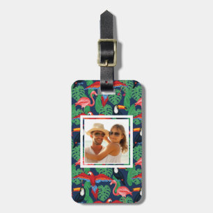Étiquette À Bagage Oiseaux tropicaux de photo faite sur commande dans