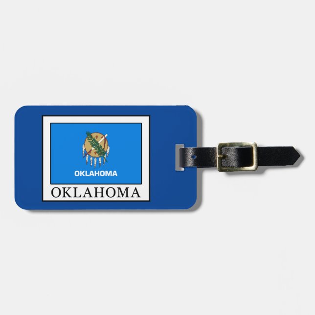 Étiquette À Bagage Oklahoma (Devant horizontal)