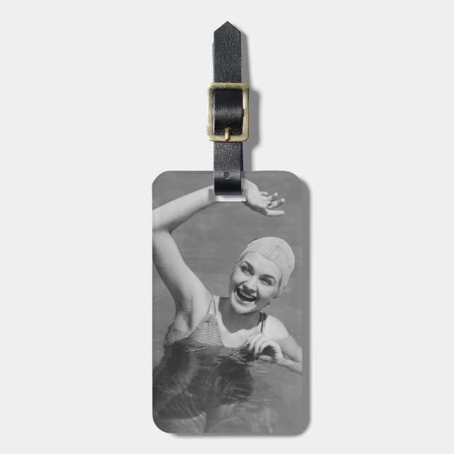 Étiquette À Bagage Ondulation de femme (Devant Vertical)