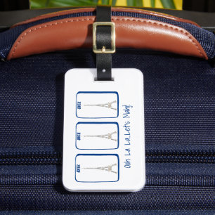 Étiquette À Bagage Ooh La La... Jouons au Mahj ! Étiquette de bagage