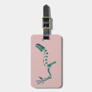 Étiquette À Bagage Opal Iguanodon Dinosaur