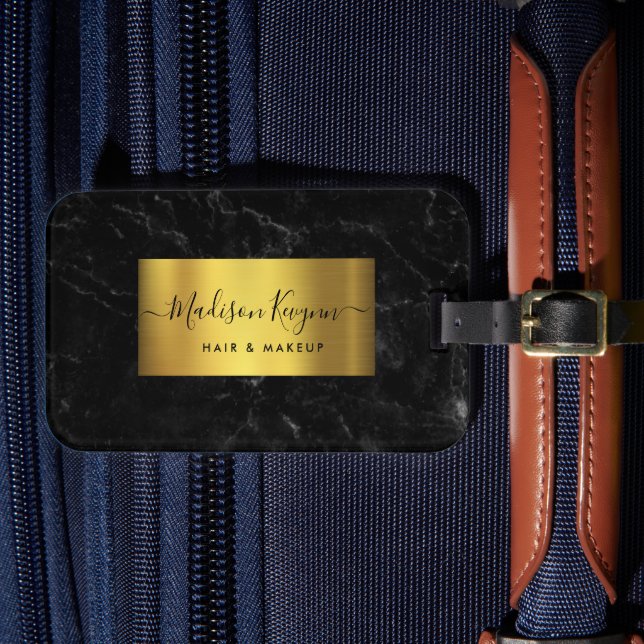 Étiquette À Bagage Or noir (Insitu Rectoal 4)