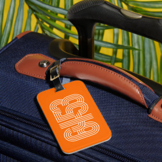 Étiquette À Bagage Orange 6453 Luggage Tag