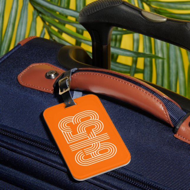 Étiquette À Bagage Orange 6453 Luggage Tag (Insitu Rectoal 1)