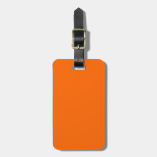 Étiquette À Bagage Orange Uni