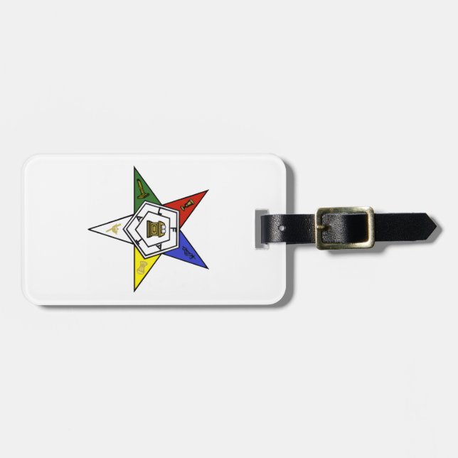 Étiquette À Bagage Order of the Eastern Star Emblem (Devant horizontal)