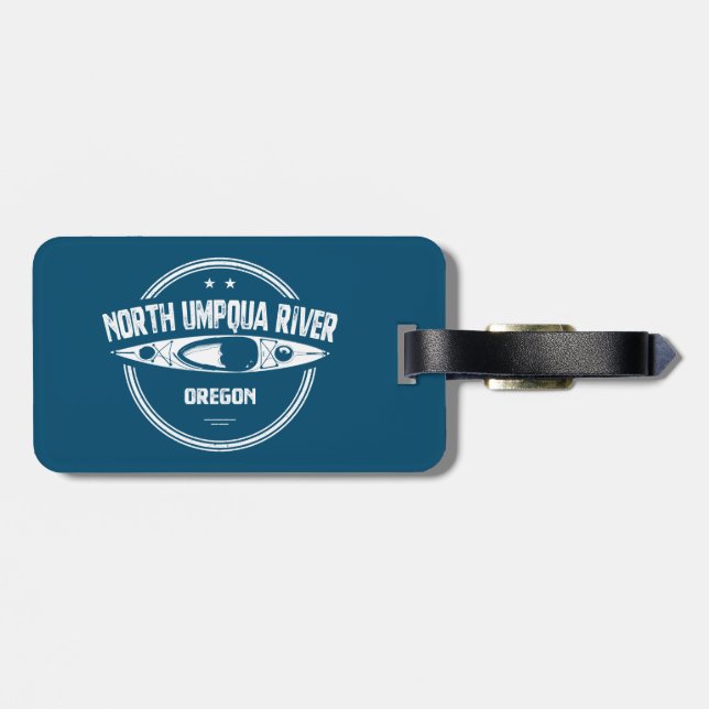 Étiquette À Bagage Oregon Kayak (Dos horizontal)