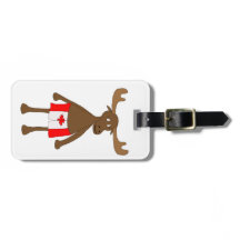 Orignaux portant les caleçons canadiens de boxeur