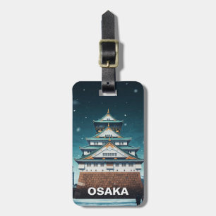 Étiquette À Bagage Osaka Castle Japan Voyage de nuit
