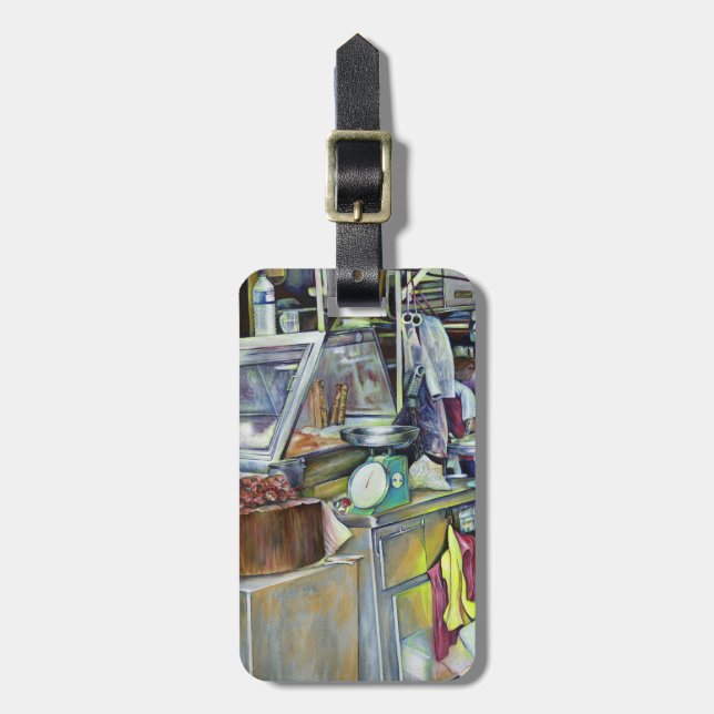 Étiquette À Bagage Où est le Fish Head Curry ? Singapour (Devant Vertical)